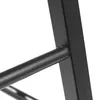 A close-up view of the metal frame and a horizontal bar of a stool. Produktbild-Vorschau
