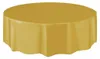 Plastiktischdecke Rund Gold 213 cm - Einheitsgröße Produktbild-Vorschau 1
