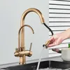 Rubinetto da cucina a doppia maniglia per acqua calda e Anteprima dell’immagine prodotto 2