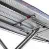 Close-up view of the underside of an ironing board, showing its metal frame and folding mechanism. Produktbild-Vorschau