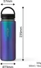Trinkflasche Edelstahl 500ml Thermo Flasche Sport isoliert Produktbild-Vorschau 3