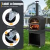 Four à pizza COSTWAY Outdoor, four à pizza au bois avec Voir les images du produit 8