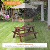 COSTWAY Kinder Sitzgruppe mit abnehmbarem Sonnenschirm, Produktbild-Vorschau 6