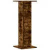 vidaXL Pied de haut-parleur 2pcs chêne fumé 30x30x80cm bois Voir les images du produit 4