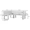 BEAUTYSOFA | Eckbank CRESTO Cappuccino Links, Polsterbank Produktbild-Vorschau 9