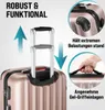 MONZANA® 4tlg. Kofferset mit Beautycase, Rose – M-L-XL – Produktbild-Vorschau 6