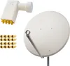 PremiumX SAT Anlage 100cm Antenne Aluminium Octo LNB 16x Produktbild-Vorschau 1