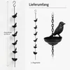Regenkette Vogel Design 1,3m Metall Regenrinne Kette, Produktbild-Vorschau 2