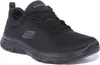 A black Skechers Flex Appeal 4.0 Brilliant View shoe for women. Voir les images du produit