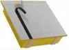 A close-up view of a construction material sample, possibly insulation or a roofing component, with a grid pattern and a black tape strip. Produktbild-Vorschau