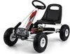 Dětská šlapací motokára Go-kart Milly Mally Thor bílá Náhled obrázku produktu 1