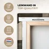 Leinwand Bilder 90x60 cm - Abstrakte Formen - Gold - Beige, Produktbild-Vorschau 3