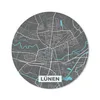 MuchoWow® Mauspad Mousepad Stadtplan - Karte - Lünen - Blau Produktbild-Vorschau 1
