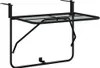 vidaXL Balkónový stôl čierny 60x40 cm Oceľ Náhľad obrázku produktu 1