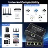 LAN Splitter 1 auf 4 Gigabit Ethernet Switch 4-Port Produktbild-Vorschau 6