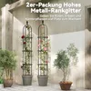 Garten Rankhilfe 2er Set 174 cm Obelisk Rankhilfe aus Stahl Produktbild-Vorschau 4