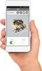 A hand holding a smartphone displaying an app interface for controlling Christmas lights. Produktbild-Vorschau