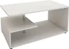 ML-Design Couchtisch / Kaffeetisch, Weiß, mit Metall Produktbild-Vorschau 1