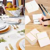 100 prázdných zlatých jmenovek, 8,5 x 10 cm, se zlatým Náhled obrázku produktu 3