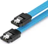 deleyCON 60 cm SATA 3 Kabel Nylon 6 Gbit/s Datenkabel SATA Produktbild-Vorschau 1
