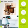 ARTland Poster Karos Abstrakt II Größe: 30x30 cm Produktbild-Vorschau 3