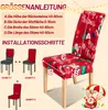 Jopassy Sada 6 vánočních potahů na židle,Stretch Removable Náhled obrázku produktu 2