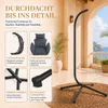 Sedia sospesa Makika con struttura in polyrattan regolabile Anteprima dell’immagine prodotto 6