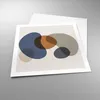 Poster - Poster ohne Rahmen - Boho Flecken abstrakt - 60x60 Produktbild-Vorschau 3