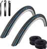 2 pneus de vélo de course Schwalbe Lugano, noirs avec une Voir les images du produit 1