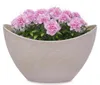 Pflanzschale oval 24 cm für draussen Dekoschale sand beige Produktbild-Vorschau 1