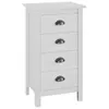 vidaXL Sideboard Hill Range Blanc 46×35×80 cm Pin massif Voir les images du produit 15