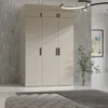Kleiderschrank, Drehtürenschrank Kaschmir mit Ablageflächen und Kleiderstangen Breite 150 cm Produktbild-Vorschau