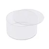 A clear plastic cylindrical container with a lid, shown on a white background. Podgląd zdjęcia produktu