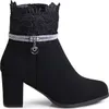 topschuhe24 2645 Damen Stiefeletten Ankle Boots Glitzer Produktbild-Vorschau 4