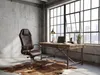 FineBuy Bürostuhl Braun MONTEREY Echt-Leder Produktbild-Vorschau 2