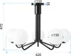 tooLight Hängelampe App1578-5Cp Black Produktbild-Vorschau 7