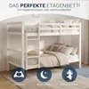 Homestyle4u Etagenbett 90x200 Kinderzimmer Hochbett mit Produktbild-Vorschau 2