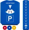 relaxdays 10-pak tarcz parkingowych ze skrobaczką do lodu Podgląd zdjęcia produktu 1