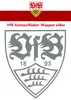 VfB Stuttgart Autoaufkleber Wappen silber 21x21 cm Produktbild-Vorschau 1