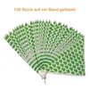 100 Spitztüten mit Herz-Motiv – Grün | 250g | Papier-Tüten Produktbild-Vorschau 5