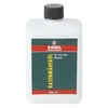 A white plastic bottle of lawnmower oil with a black cap and a label. Produktbild-Vorschau