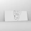 Bilder auf glas - Einteilig - Frau Bleistift Linie - Produktbild-Vorschau 4