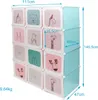 Intirilife Kleiderschrank DIY Steckregal mit 12 Türen für Produktbild-Vorschau 2