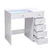 VANITII Coiffeuse avec éclairage LED 6 Tiroirs Blanc 92 x Voir les images du produit 5