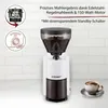Cloer 7521, Koffiemolen, 300 gram, Conische maalsteen, Wit, Productafbeelding-voorbeeld 10
