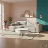 home24 Couchtisch mit Stauraum - Weiß / Silber Produktbild-Vorschau 2