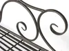 DanDiBo Panchina da giardino in metallo marrone resistente Anteprima dell’immagine prodotto 5