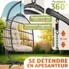 Fauteuil suspendu ELONEO avec support, fauteuil à bascule Voir les images du produit 6