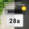 MeLiTec Solar-Hausnummer SH01, moderne LED-beleuchtete Produktbild-Vorschau 4