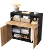 Commode vintage avec structure en bois & côtés noirs - le Voir les images du produit 11